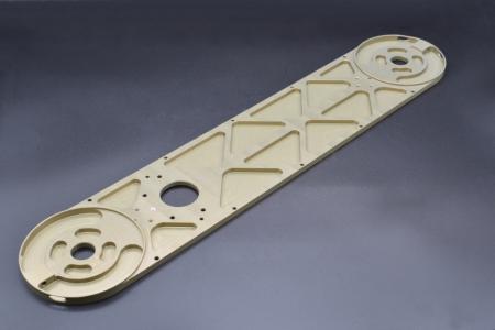 Natural hard anodised 7075 T6 structural aluminium side support plate